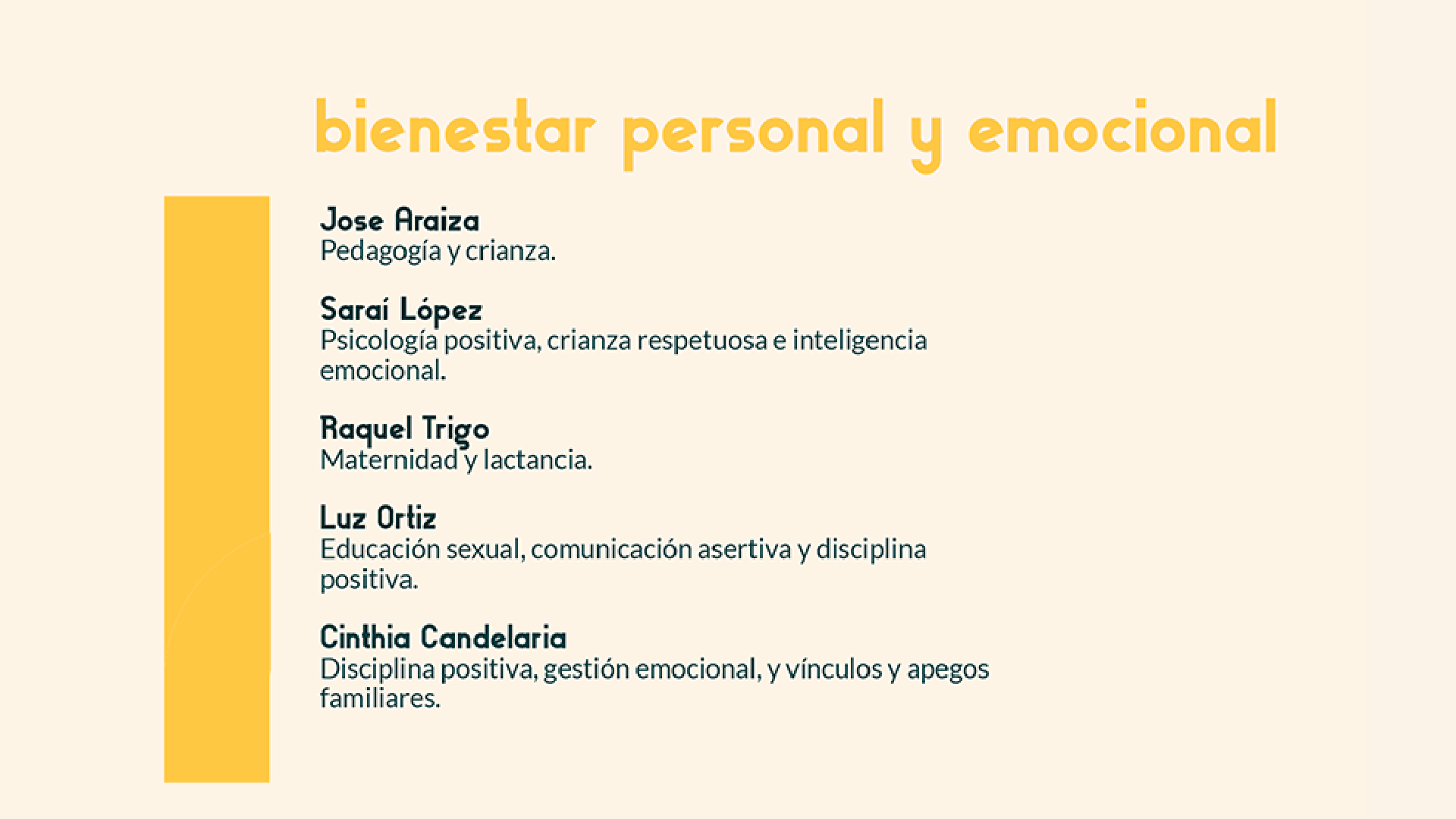 Profesionales de bienestar emocional y personal